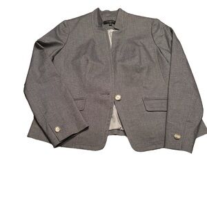NWT Talbots Gray Blazer 10 Petite